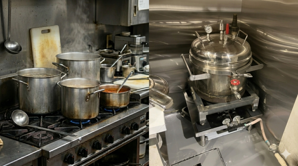 毎朝の「仕込み地獄」からスタッフを解放!圧力寸胴がラーメン屋さんの人手不足を救う理由